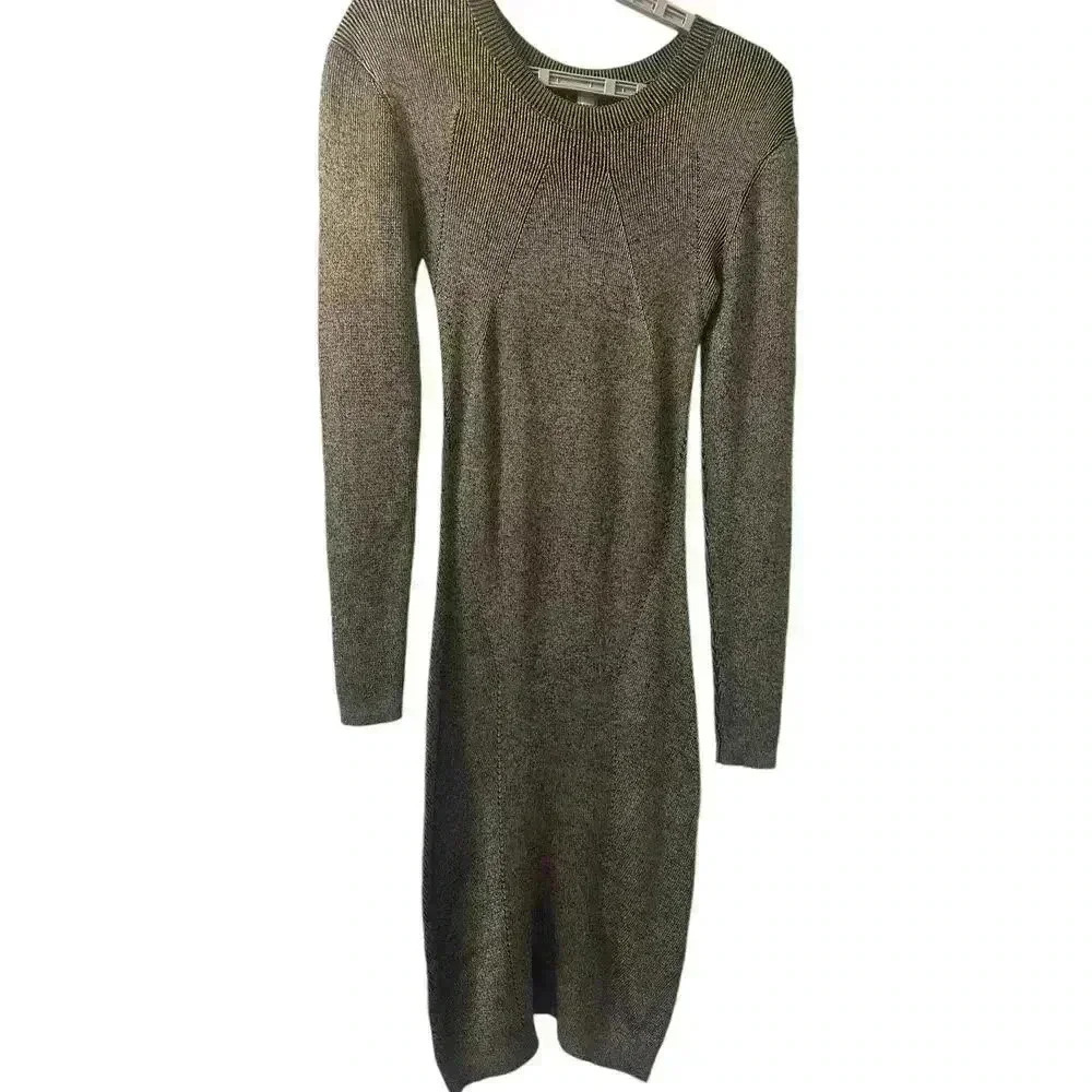 Reiss Kalila Bodycon Jumper Dress Knee Length Jumper Sweater Dress Viscose Wool - Picture 5 of 8